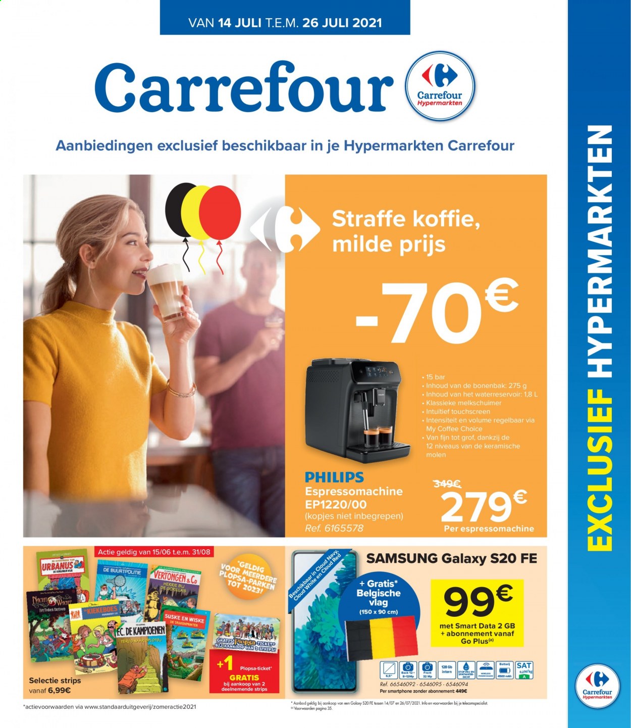 Carrefour hypermarkt-aanbieding  - 14.7.2021 - 26.7.2021. Pagina 1.