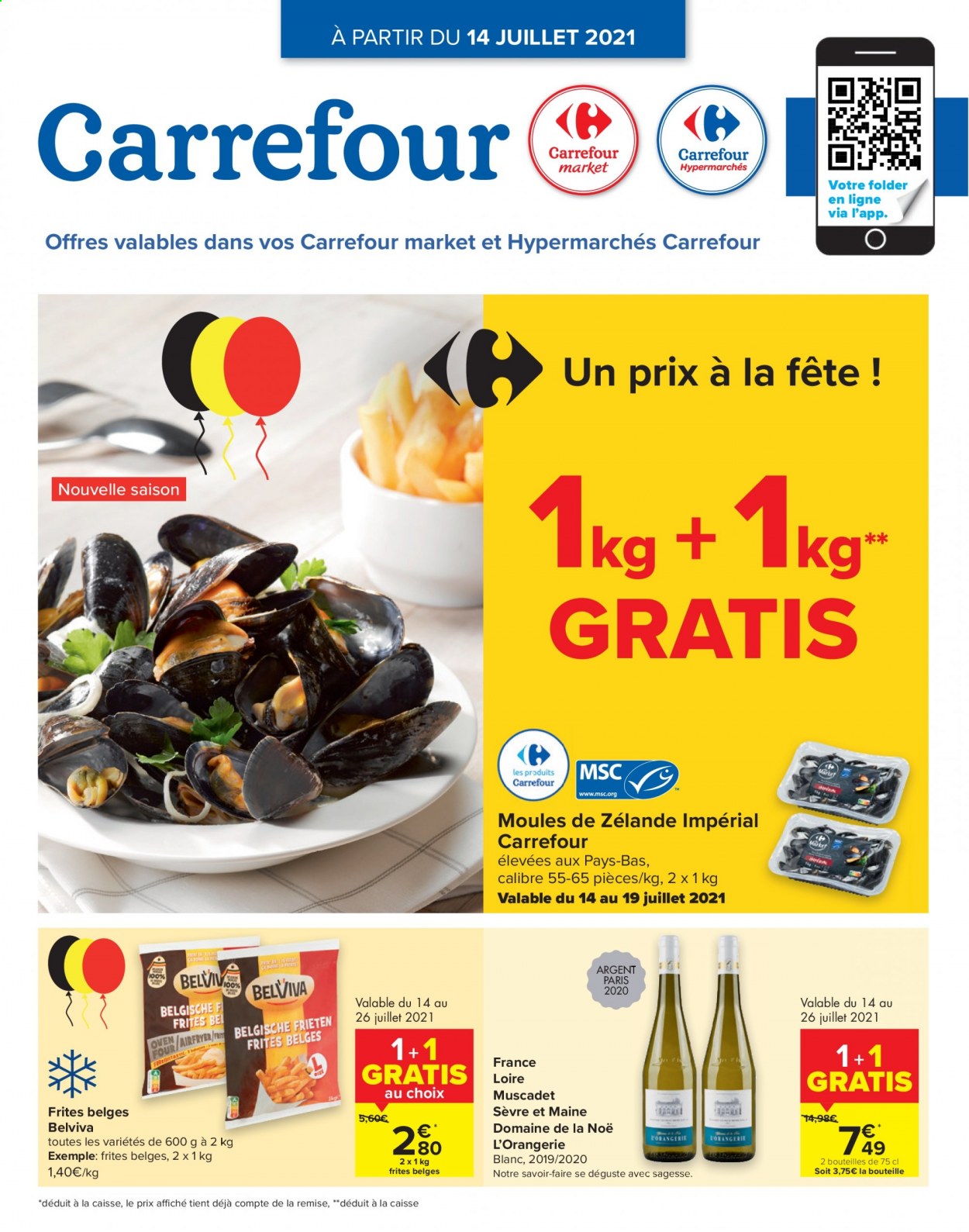 Carrefour-aanbieding  - 14.7.2021 - 26.7.2021. Pagina 1.