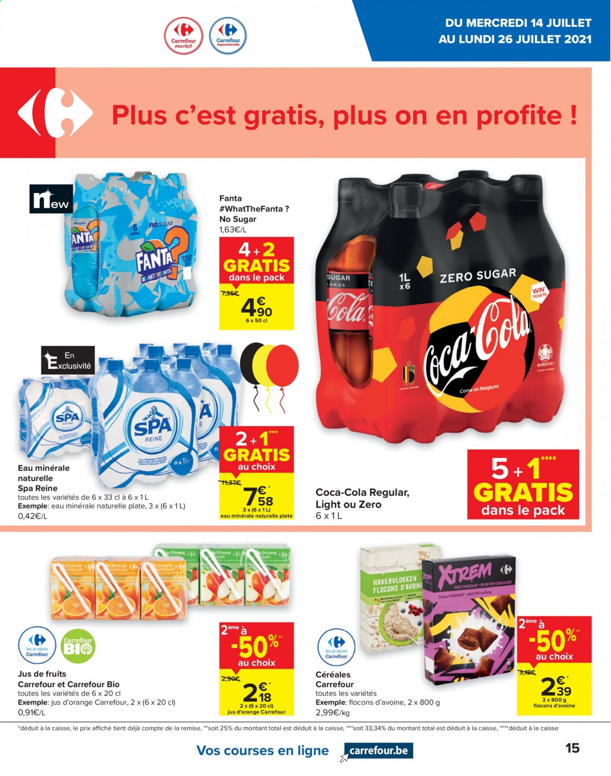 Carrefour-aanbieding  - 14.7.2021 - 26.7.2021. Pagina 15.