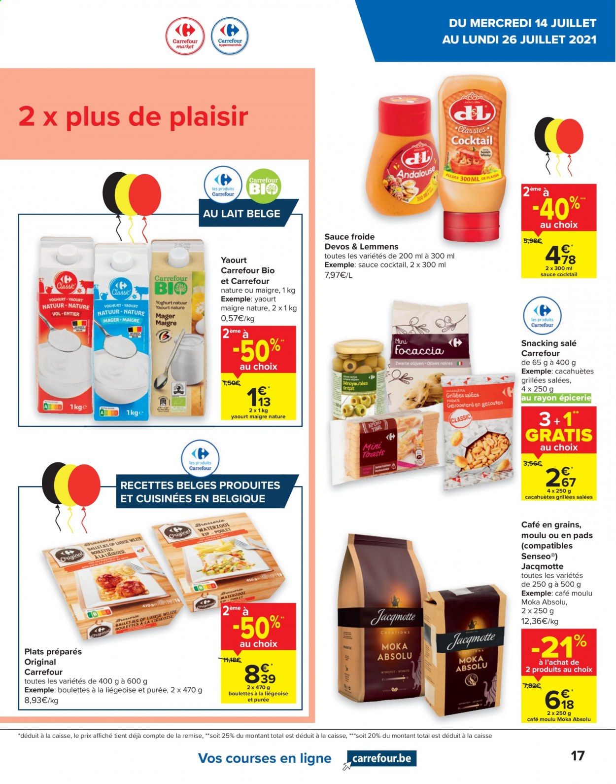 Carrefour-aanbieding  - 14.7.2021 - 26.7.2021. Pagina 17.