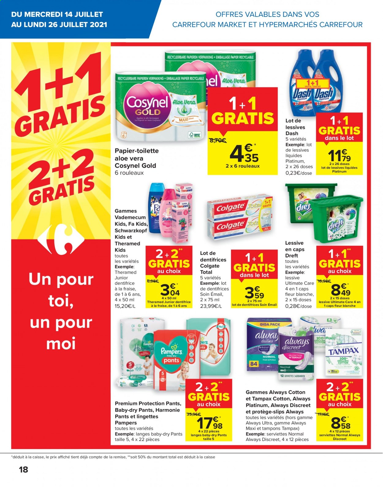 Carrefour-aanbieding  - 14.7.2021 - 26.7.2021. Pagina 18.