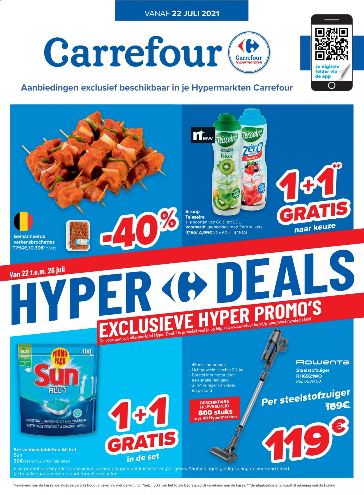 Carrefour hypermarkt-aanbieding  - 22.7.2021 - 2.8.2021. Pagina 1.