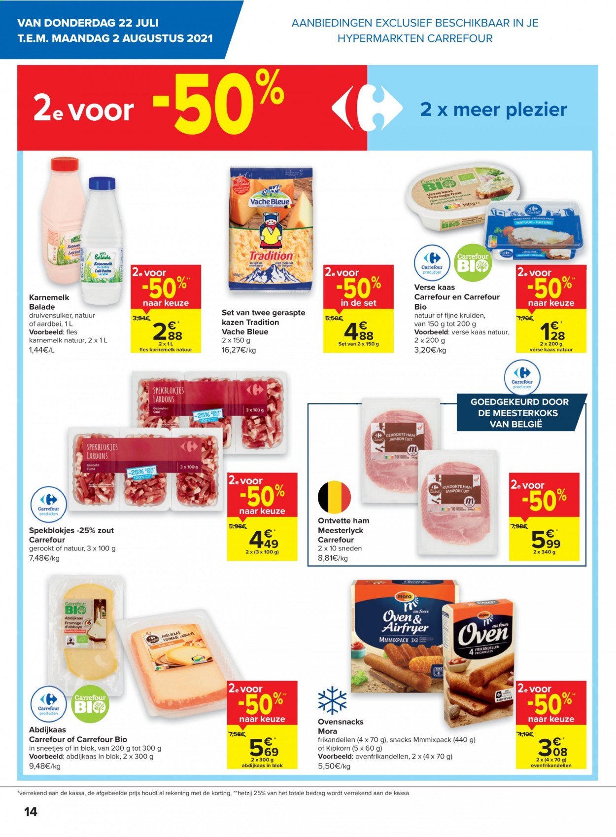 Carrefour hypermarkt-aanbieding  - 22.7.2021 - 2.8.2021. Pagina 14.