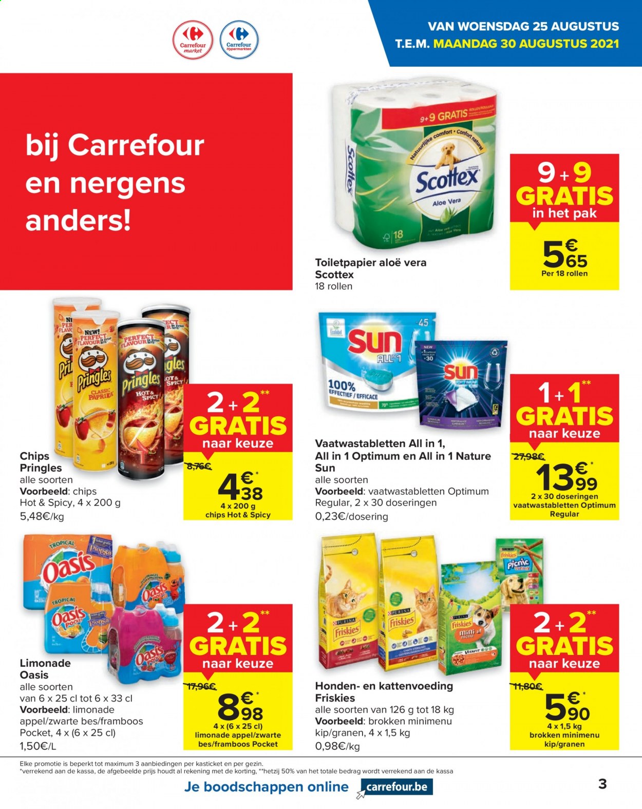 Carrefour-aanbieding  - 25.8.2021 - 6.9.2021. Pagina 3.