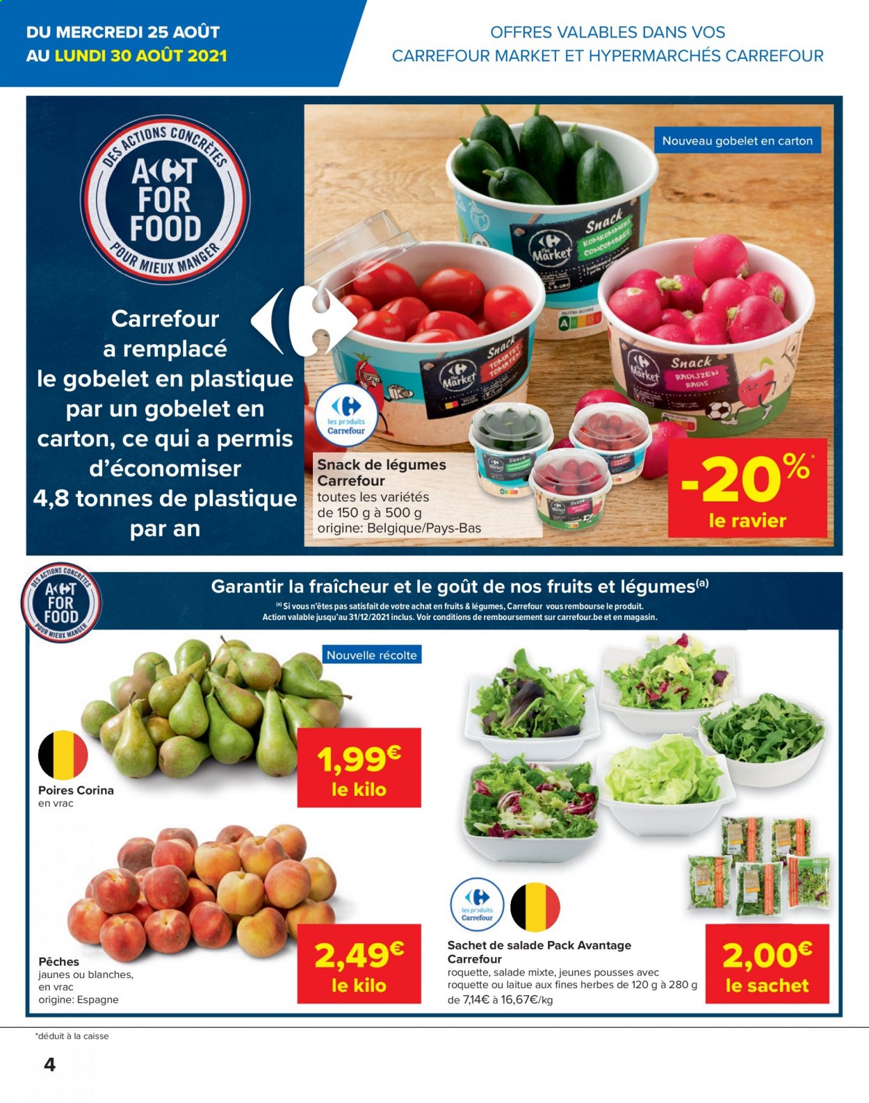 Carrefour-aanbieding  - 25.8.2021 - 6.9.2021. Pagina 4.