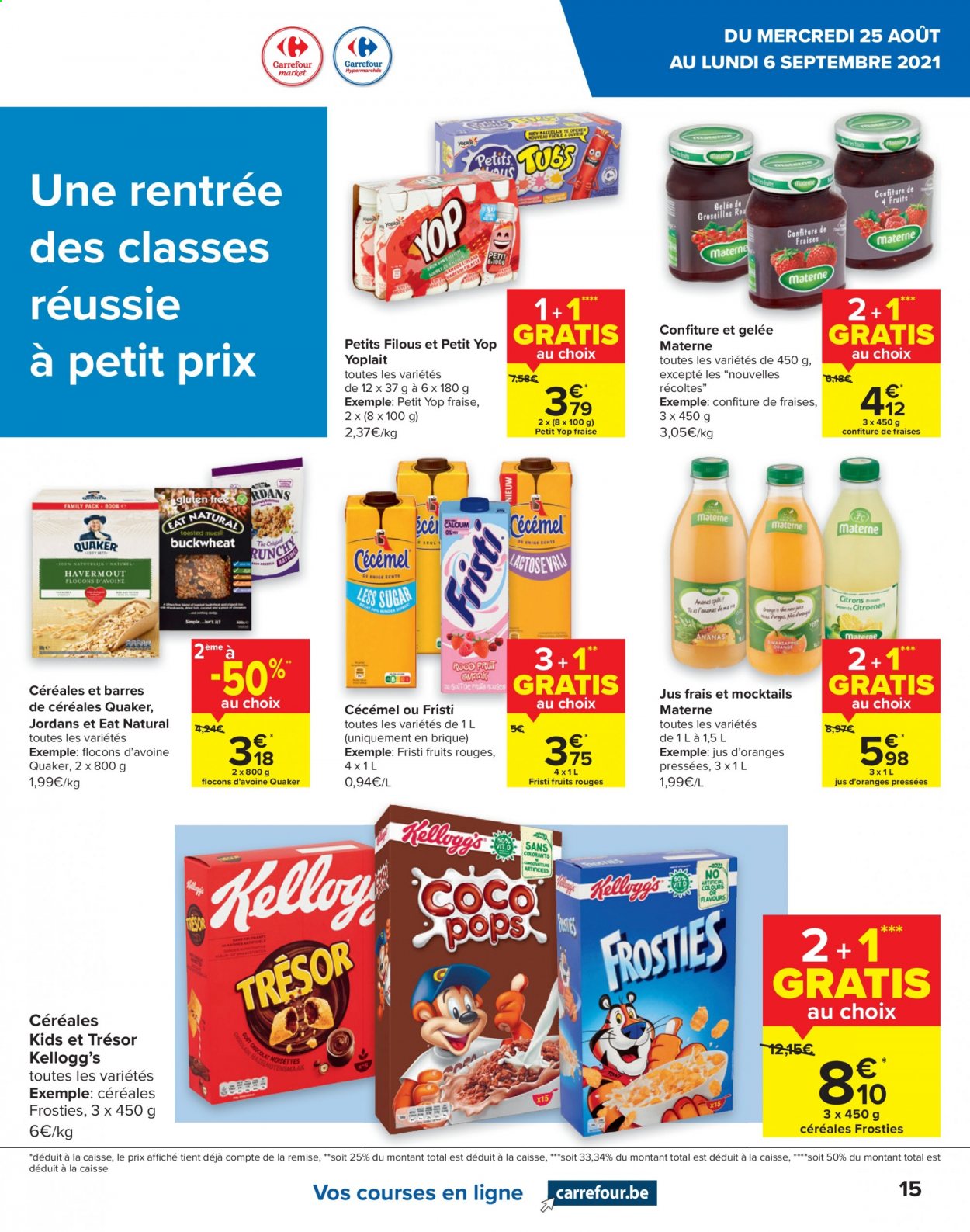 Carrefour-aanbieding  - 25.8.2021 - 6.9.2021. Pagina 15.