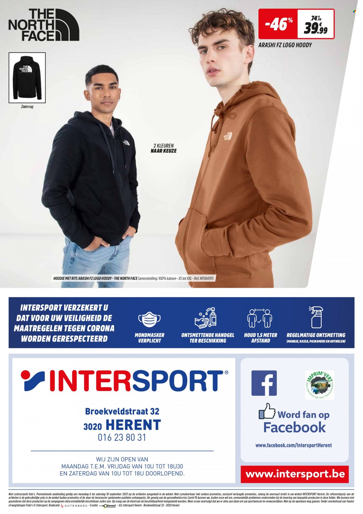 Intersport-aanbieding  - 6.9.2021 - 18.9.2021. Pagina 12.