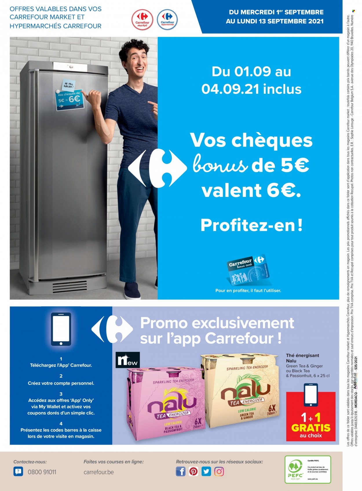 Carrefour-aanbieding  - 1.9.2021 - 13.9.2021. Pagina 8.