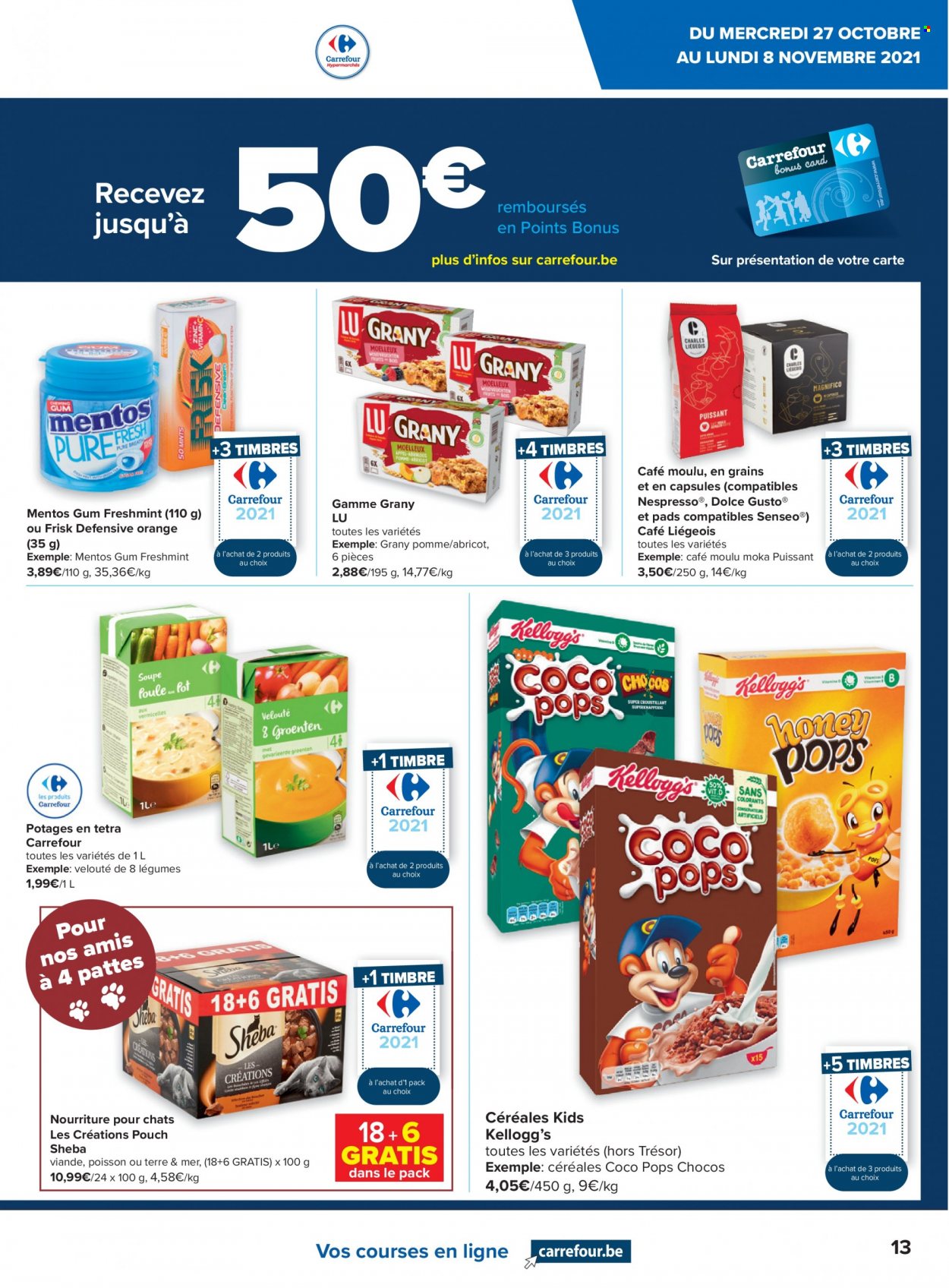 Carrefour hypermarkt-aanbieding  - 27.10.2021 - 8.11.2021. Pagina 13.