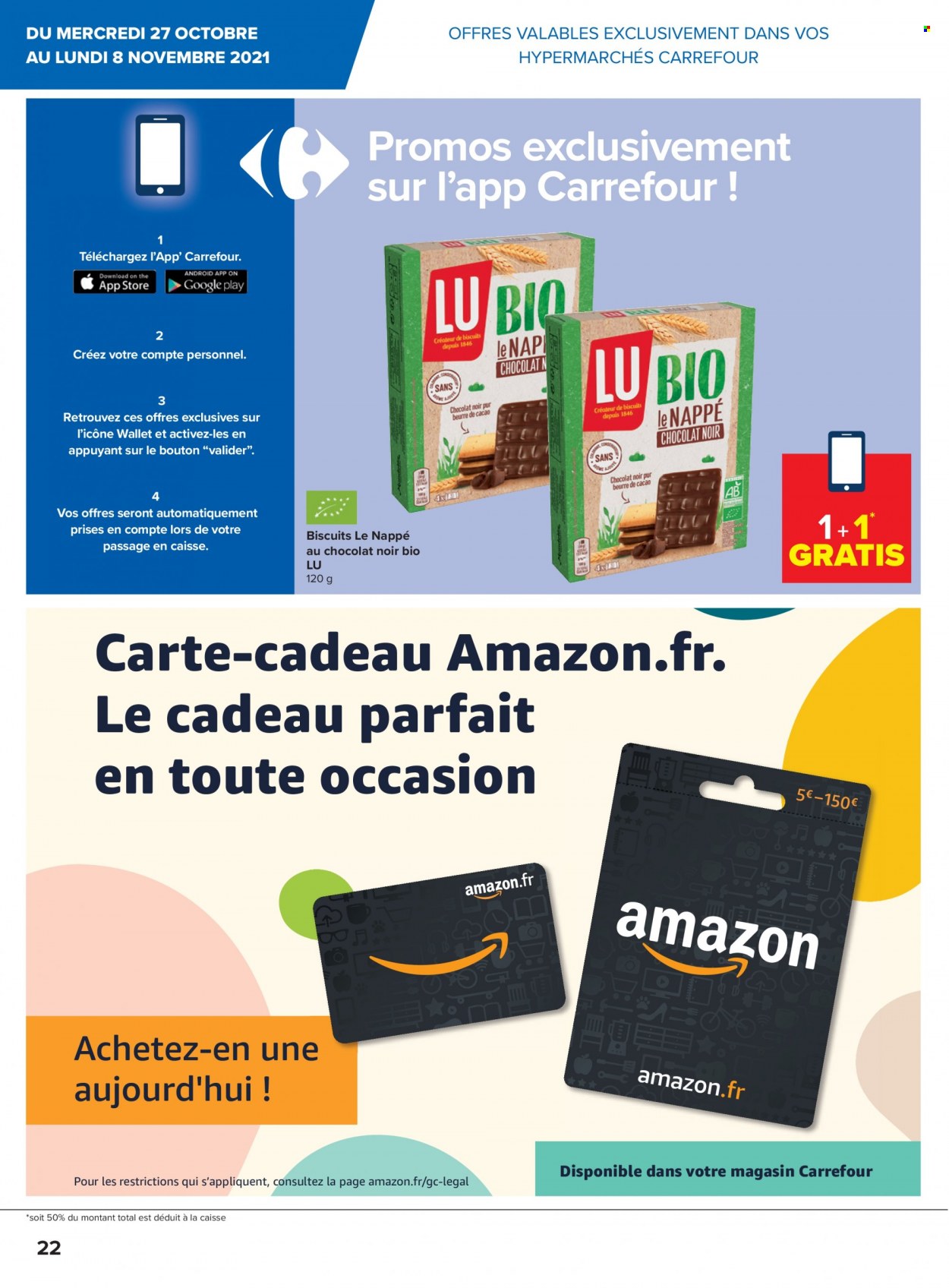 Carrefour hypermarkt-aanbieding  - 27.10.2021 - 8.11.2021. Pagina 22.