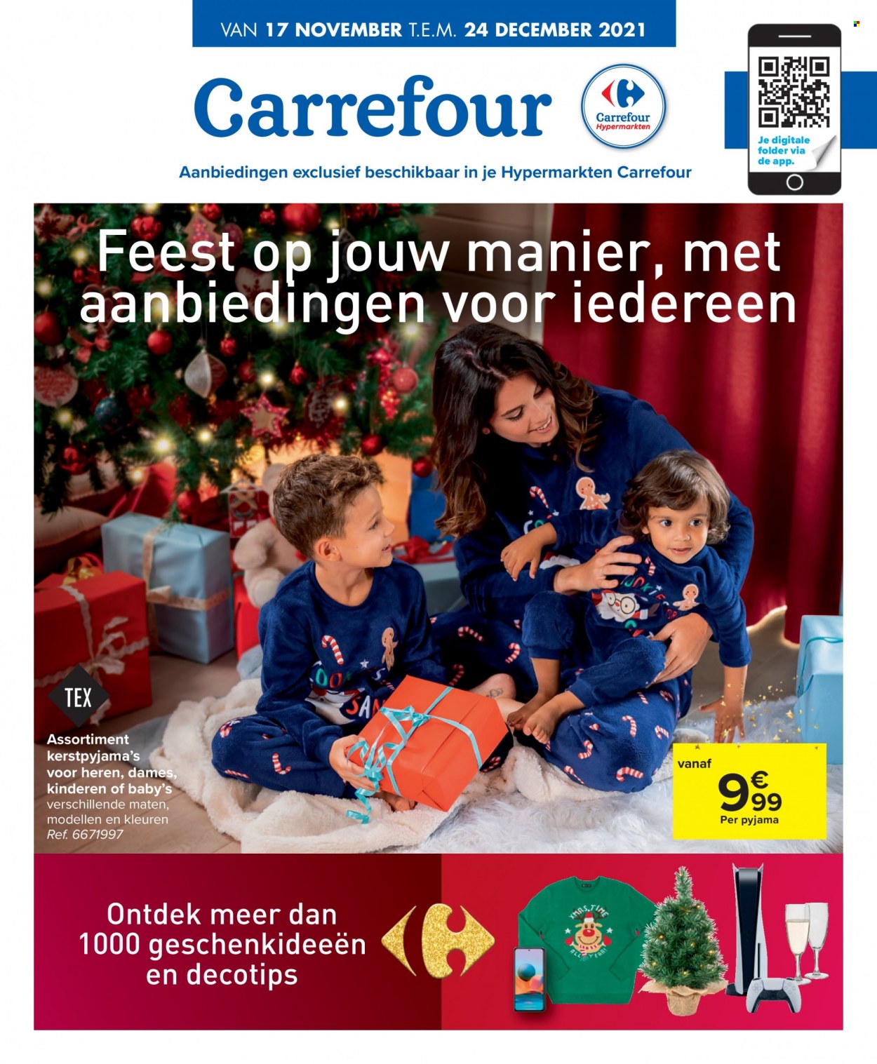 Carrefour hypermarkt-aanbieding  - 17.11.2021 - 24.12.2021. Pagina 1.