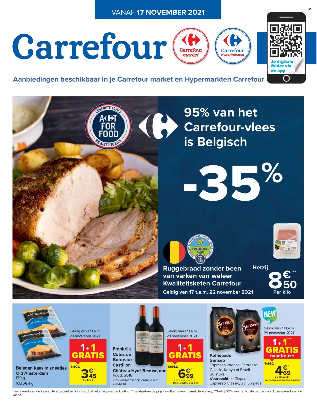 Carrefour-aanbieding  - 17.11.2021 - 29.11.2021. Pagina 1.