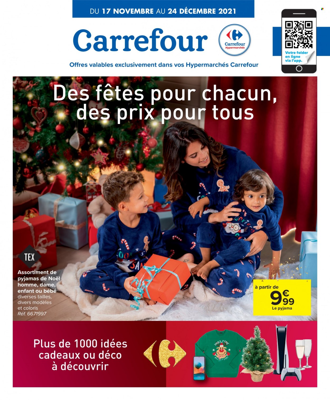 Carrefour hypermarkt-aanbieding  - 17.11.2021 - 24.12.2021. Pagina 1.