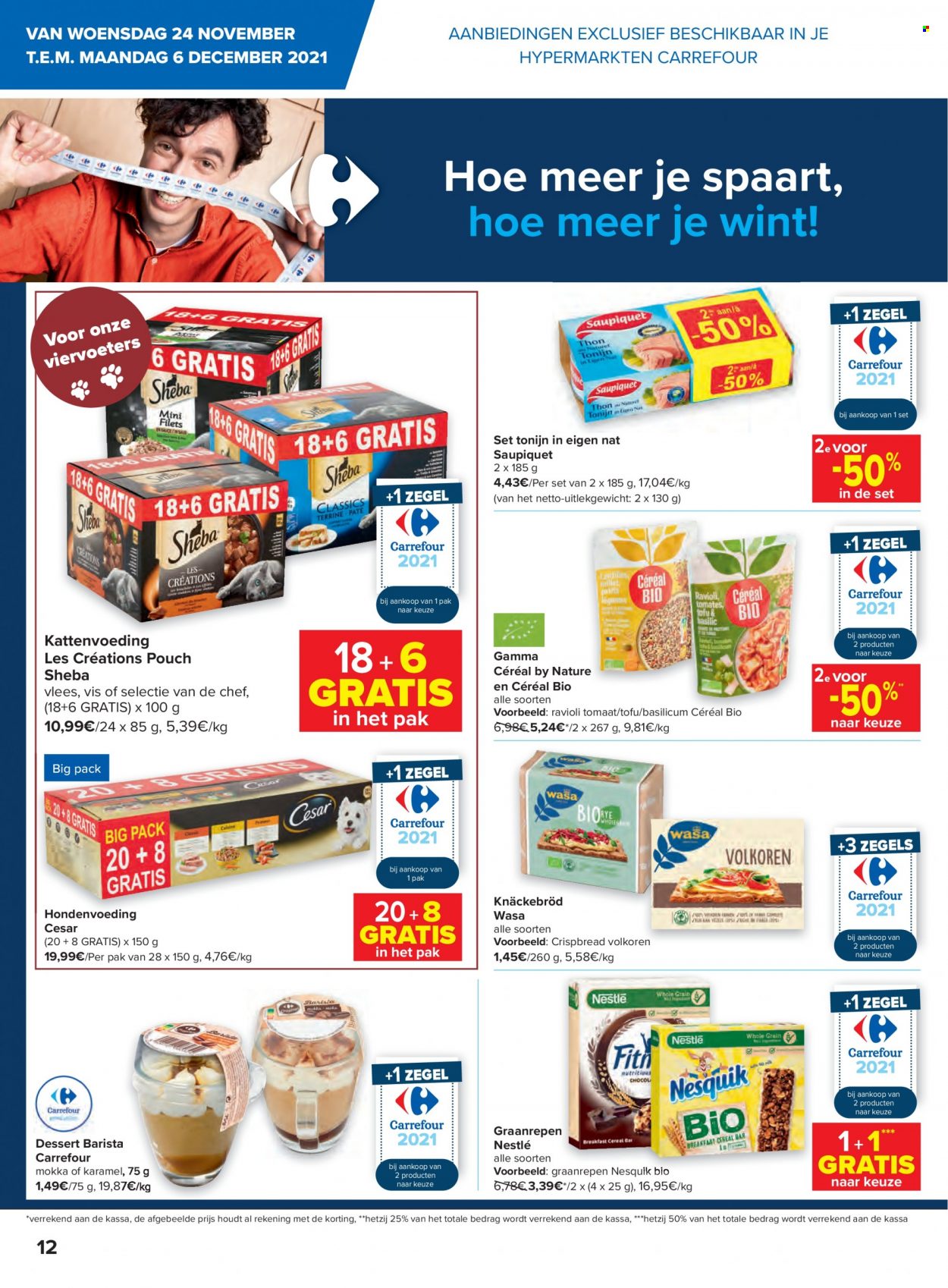 Carrefour hypermarkt-aanbieding  - 24.11.2021 - 6.12.2021. Pagina 12.