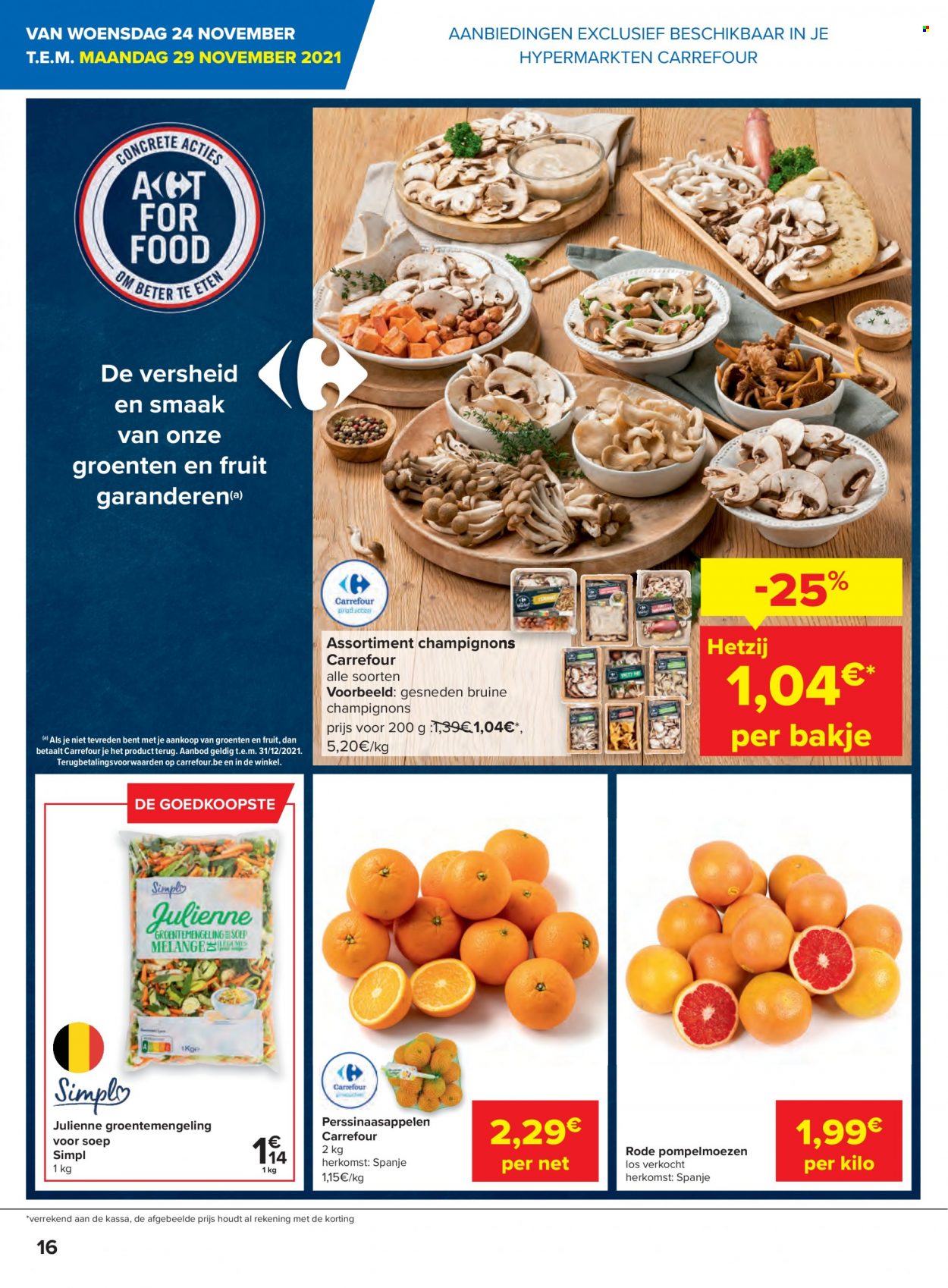 Carrefour hypermarkt-aanbieding  - 24.11.2021 - 6.12.2021. Pagina 16.