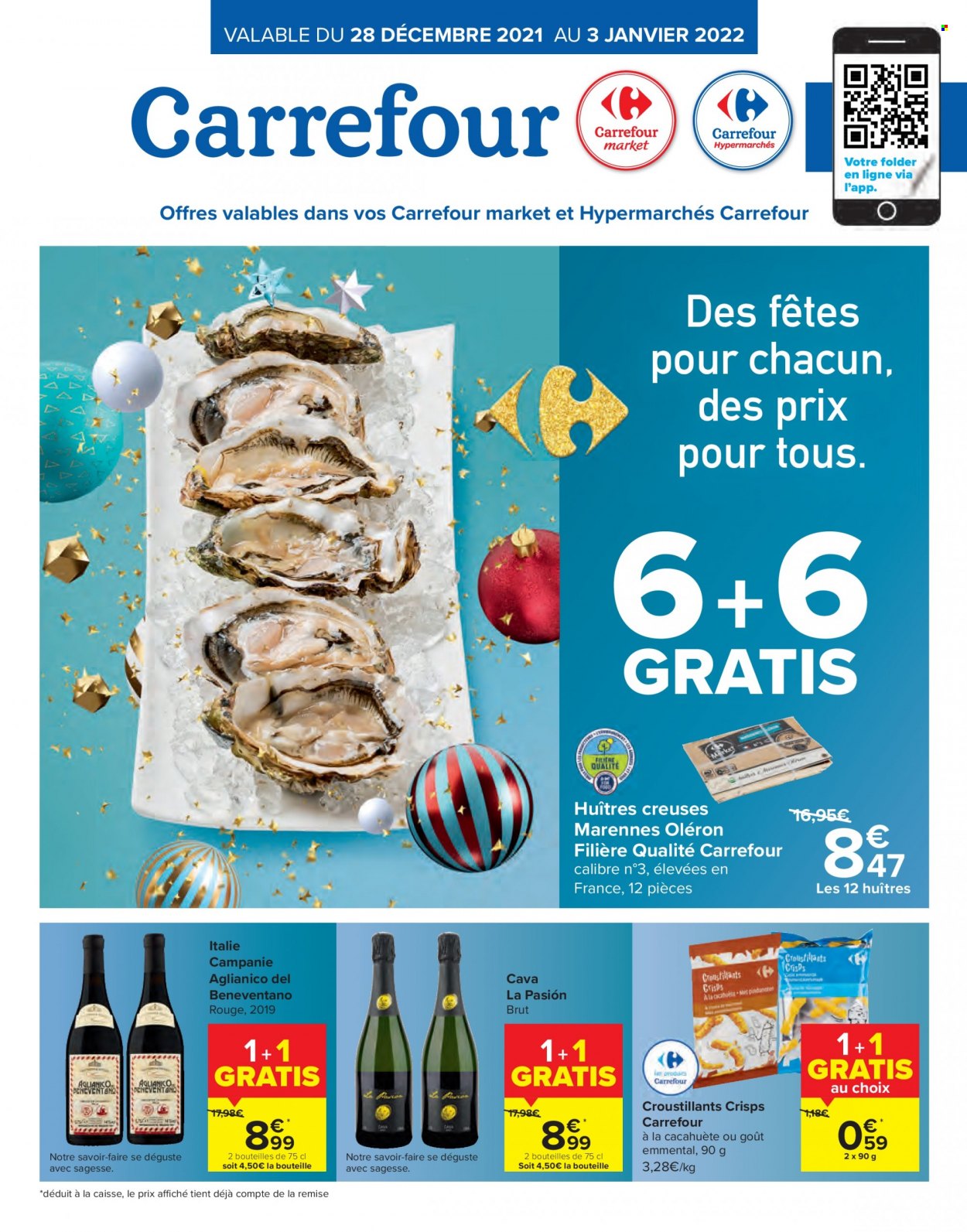 Carrefour-aanbieding  - 28.12.2021 - 3.1.2022. Pagina 1.