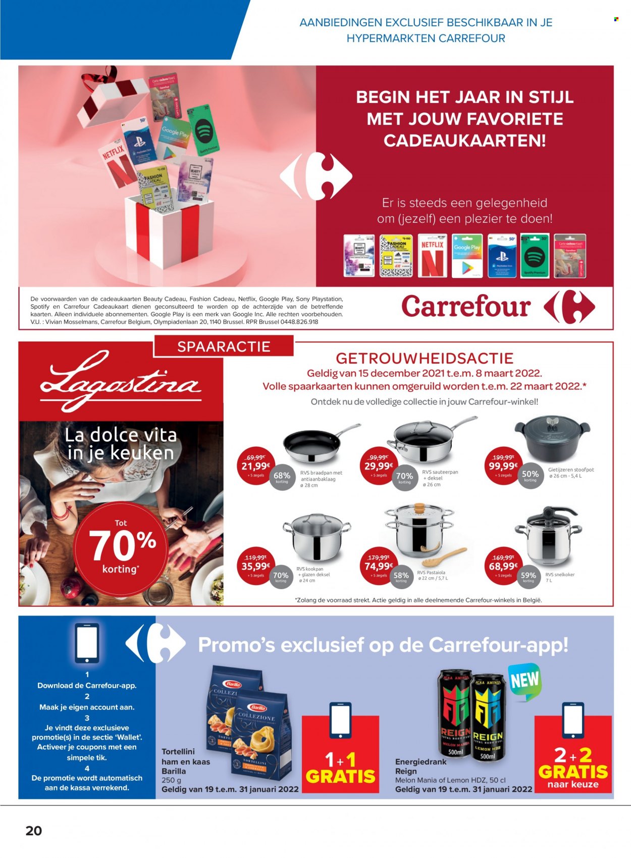 Carrefour hypermarkt-aanbieding  - 19.1.2022 - 31.1.2022. Pagina 20.