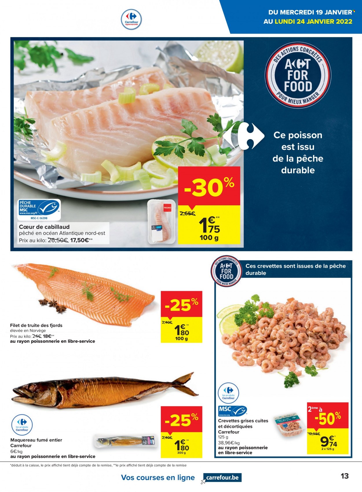 Carrefour hypermarkt-aanbieding  - 19.1.2022 - 31.1.2022. Pagina 13.