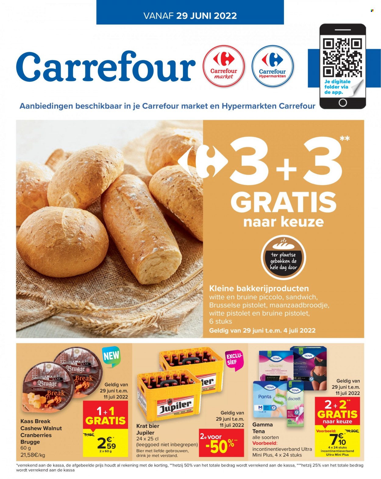 Carrefour-aanbieding  - 29.6.2022 - 4.7.2022. Pagina 1.