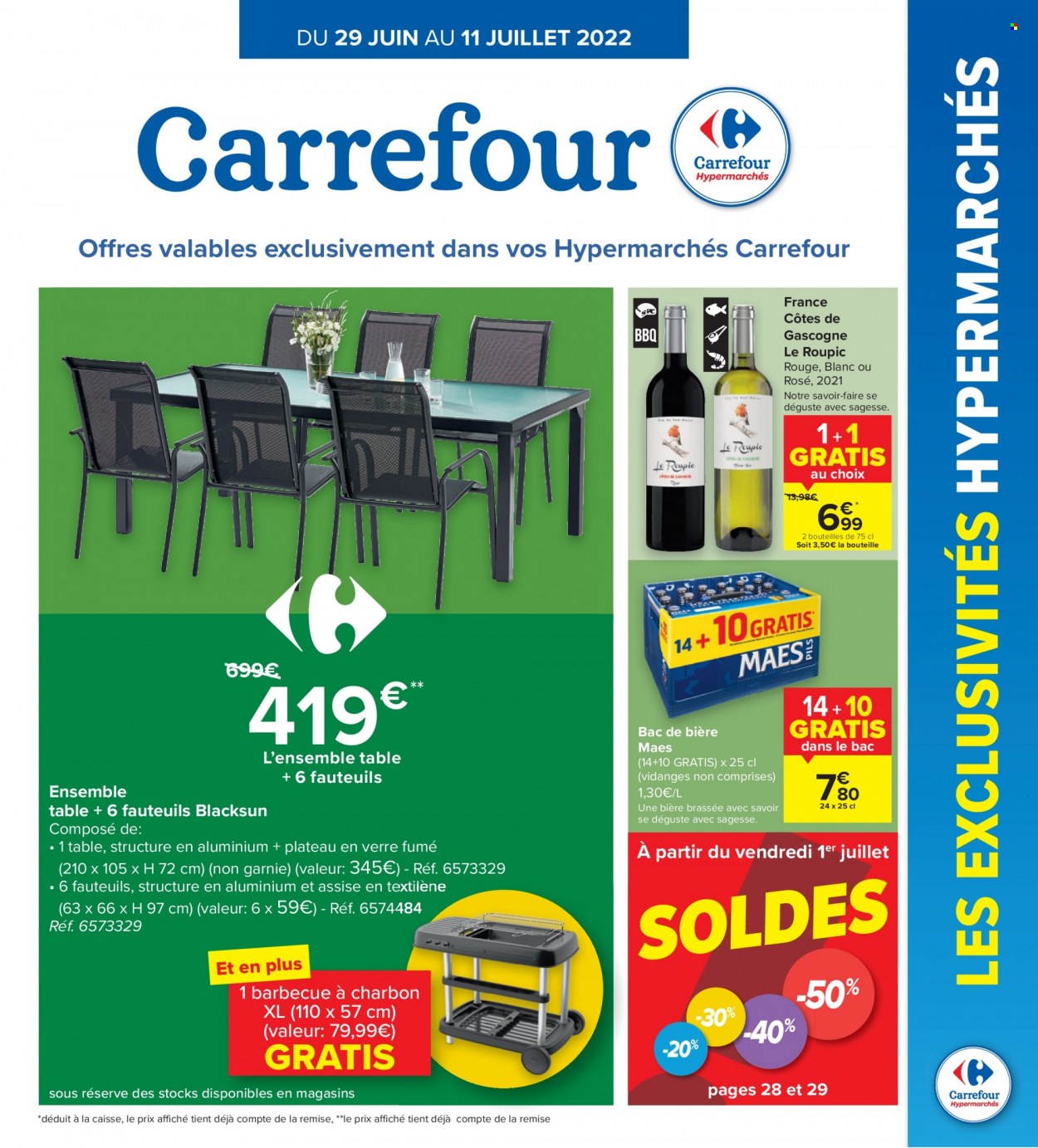 Carrefour hypermarkt-aanbieding  - 29.6.2022 - 11.7.2022. Pagina 1.