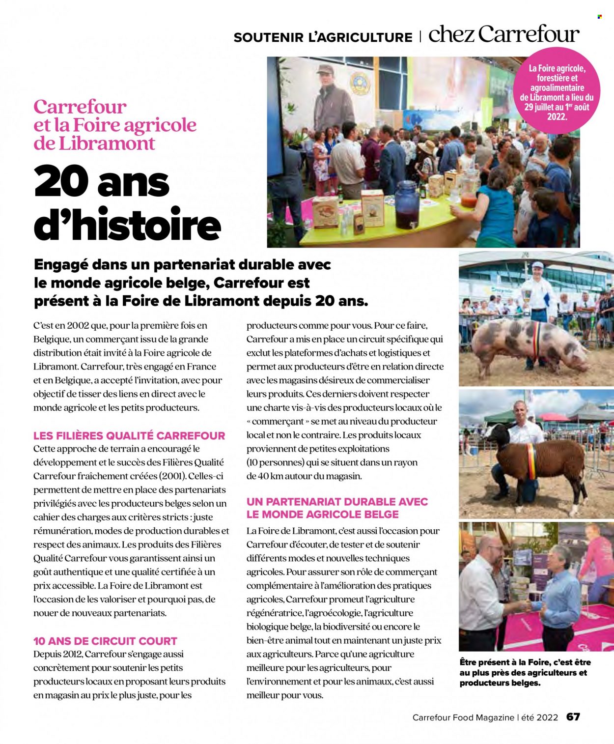 Carrefour-aanbieding  - 29.6.2022 - 17.8.2022. Pagina 67.
