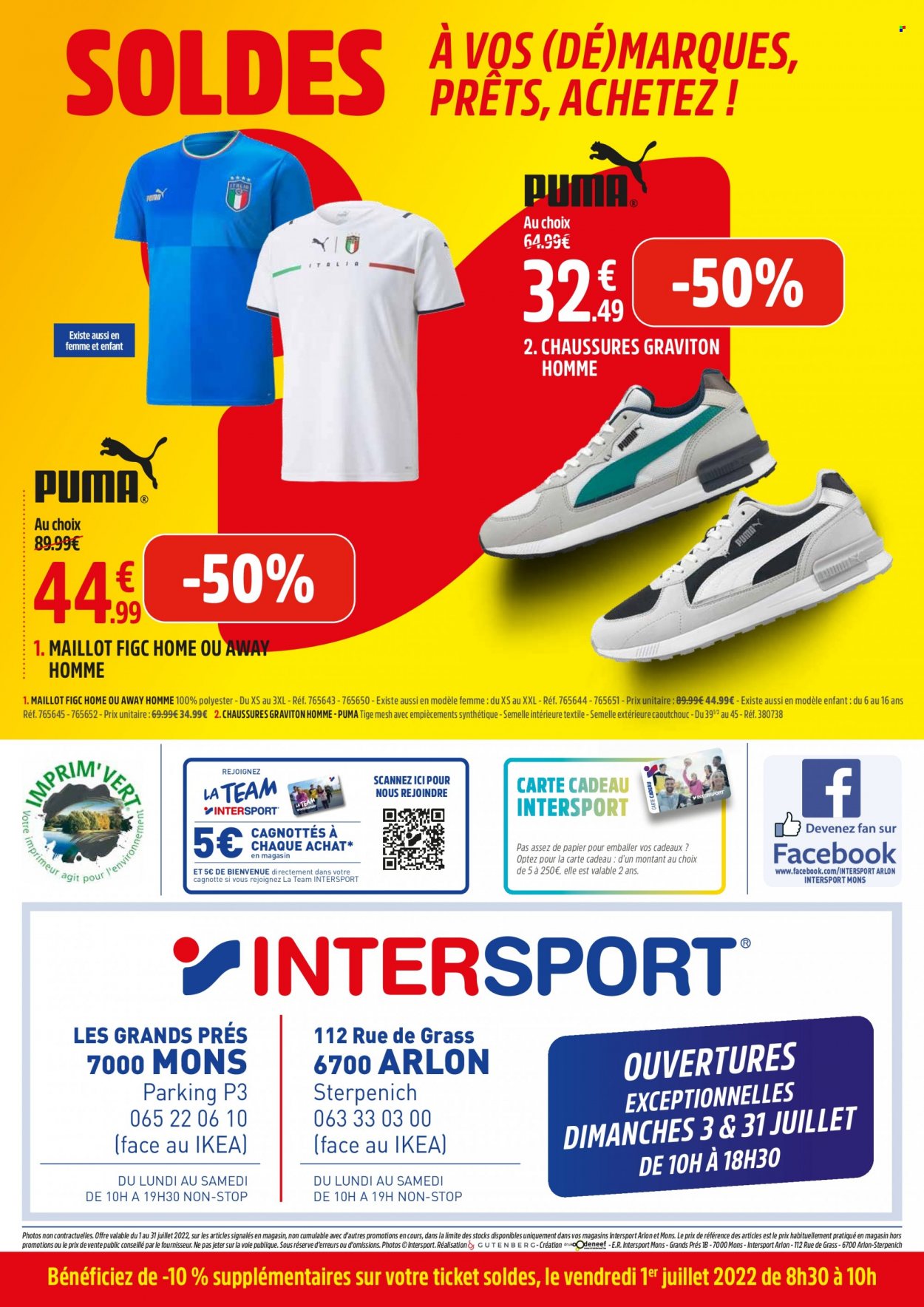 Intersport-aanbieding  - 1.7.2022 - 31.7.2022. Pagina 4.
