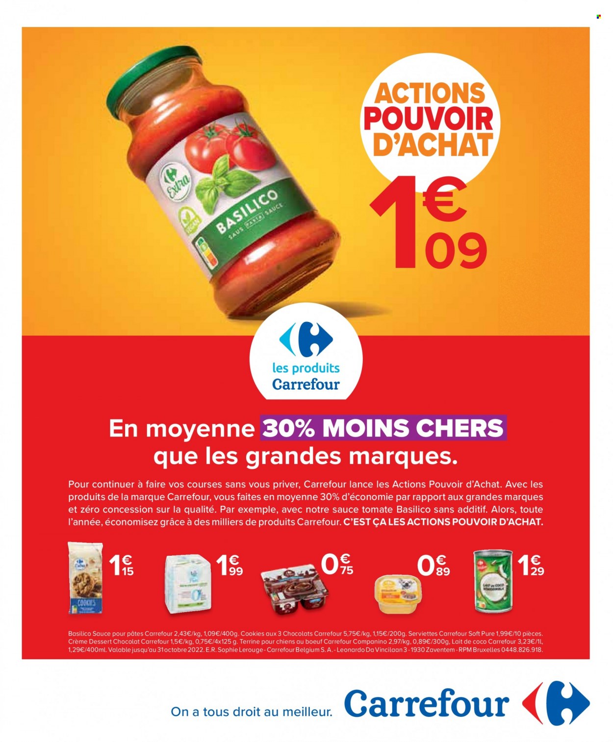 Carrefour-aanbieding  - 28.9.2022 - 26.10.2022. Pagina 3.