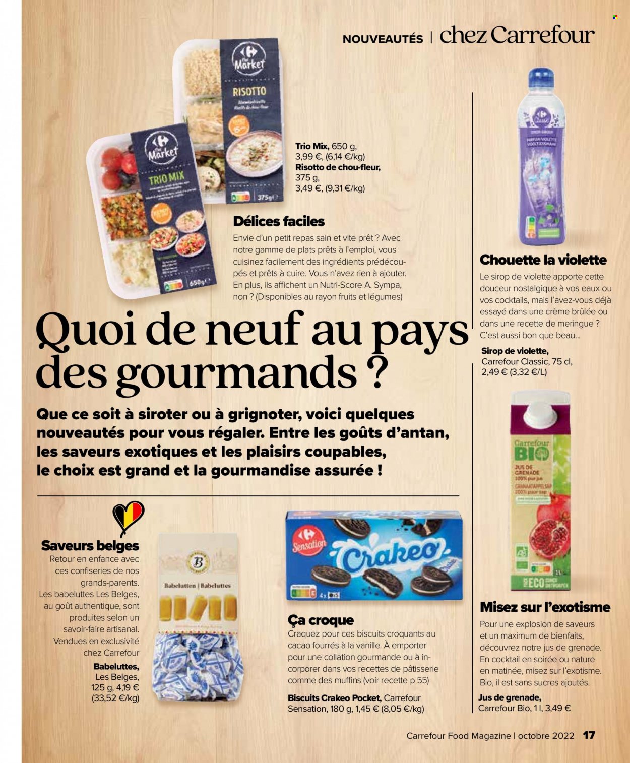 Carrefour-aanbieding  - 28.9.2022 - 26.10.2022. Pagina 17.