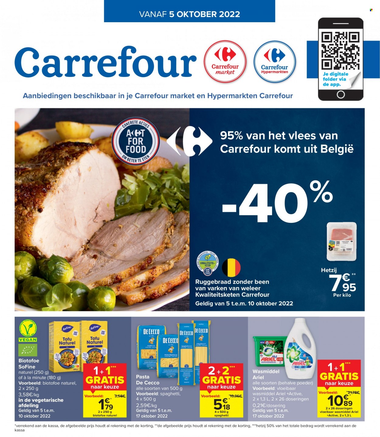 Carrefour-aanbieding  - 5.10.2022 - 17.10.2022. Pagina 1.