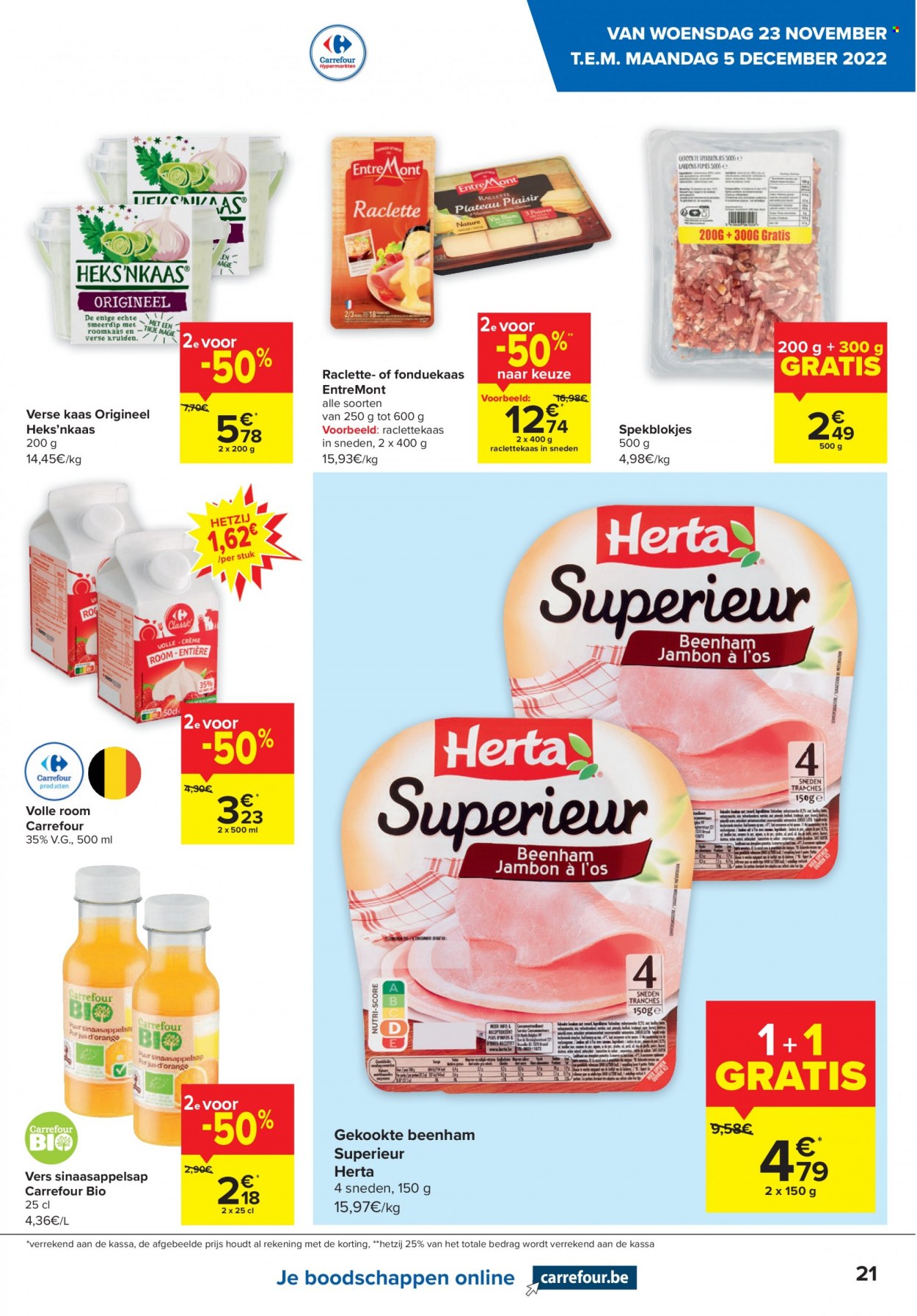 Carrefour hypermarkt-aanbieding  - 23.11.2022 - 5.12.2022. Pagina 21.