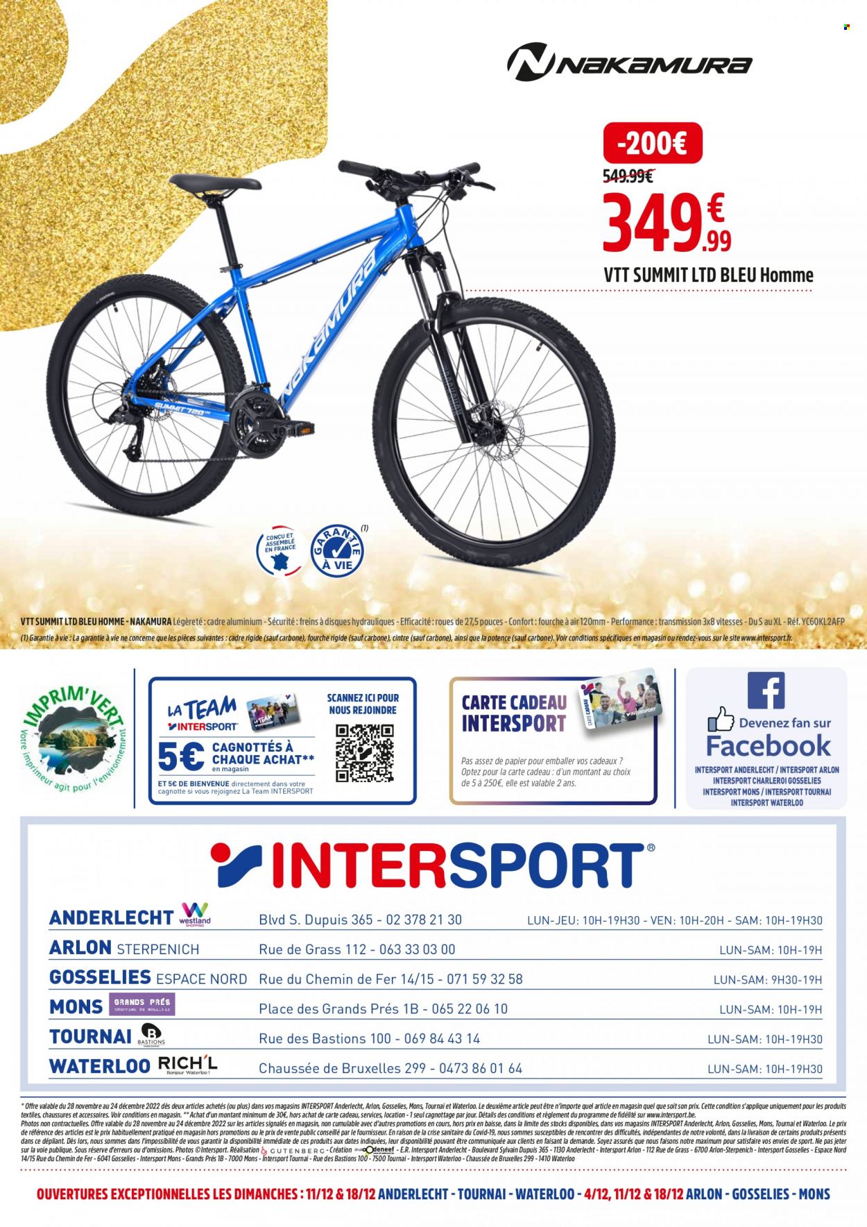 Intersport-aanbieding  - 28.11.2022 - 24.12.2022. Pagina 32.