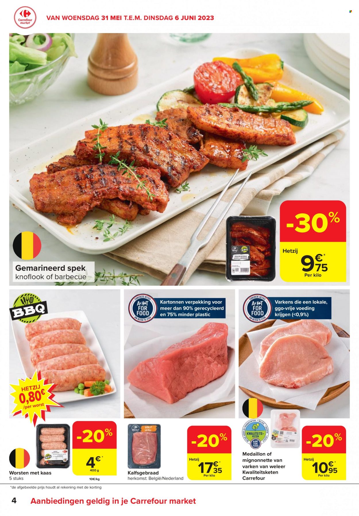 Carrefour market-aanbieding  - 31.5.2023 - 6.6.2023. Pagina 4.