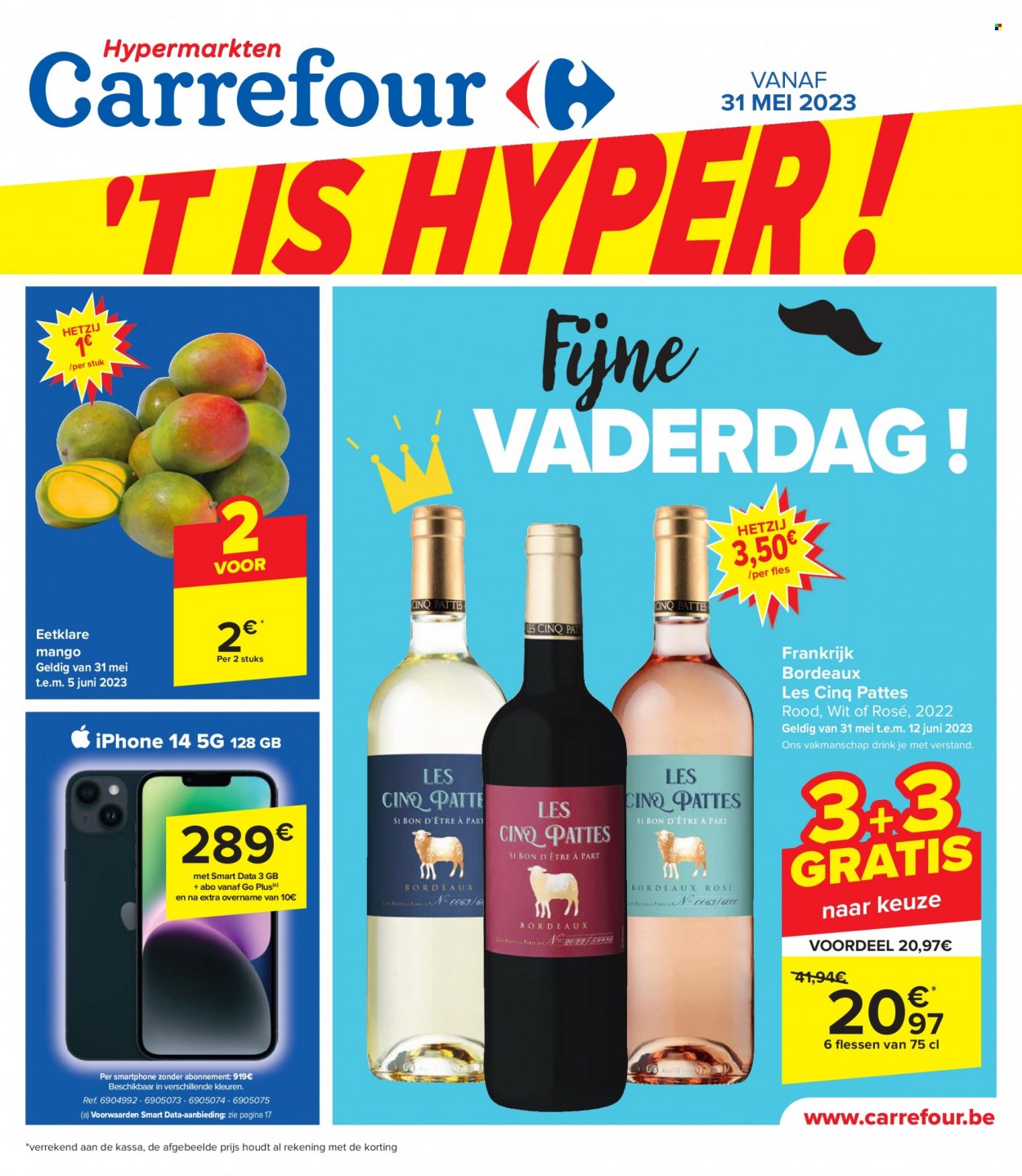 Carrefour hypermarkt-aanbieding  - 31.5.2023 - 12.6.2023. Pagina 1.