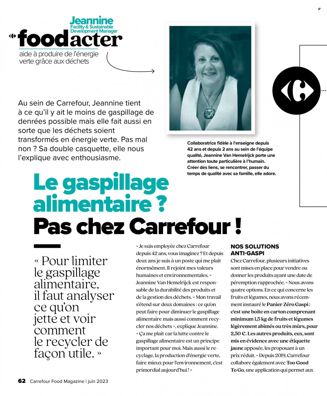 Carrefour-aanbieding  - 31.5.2023 - 28.6.2023. Pagina 62.