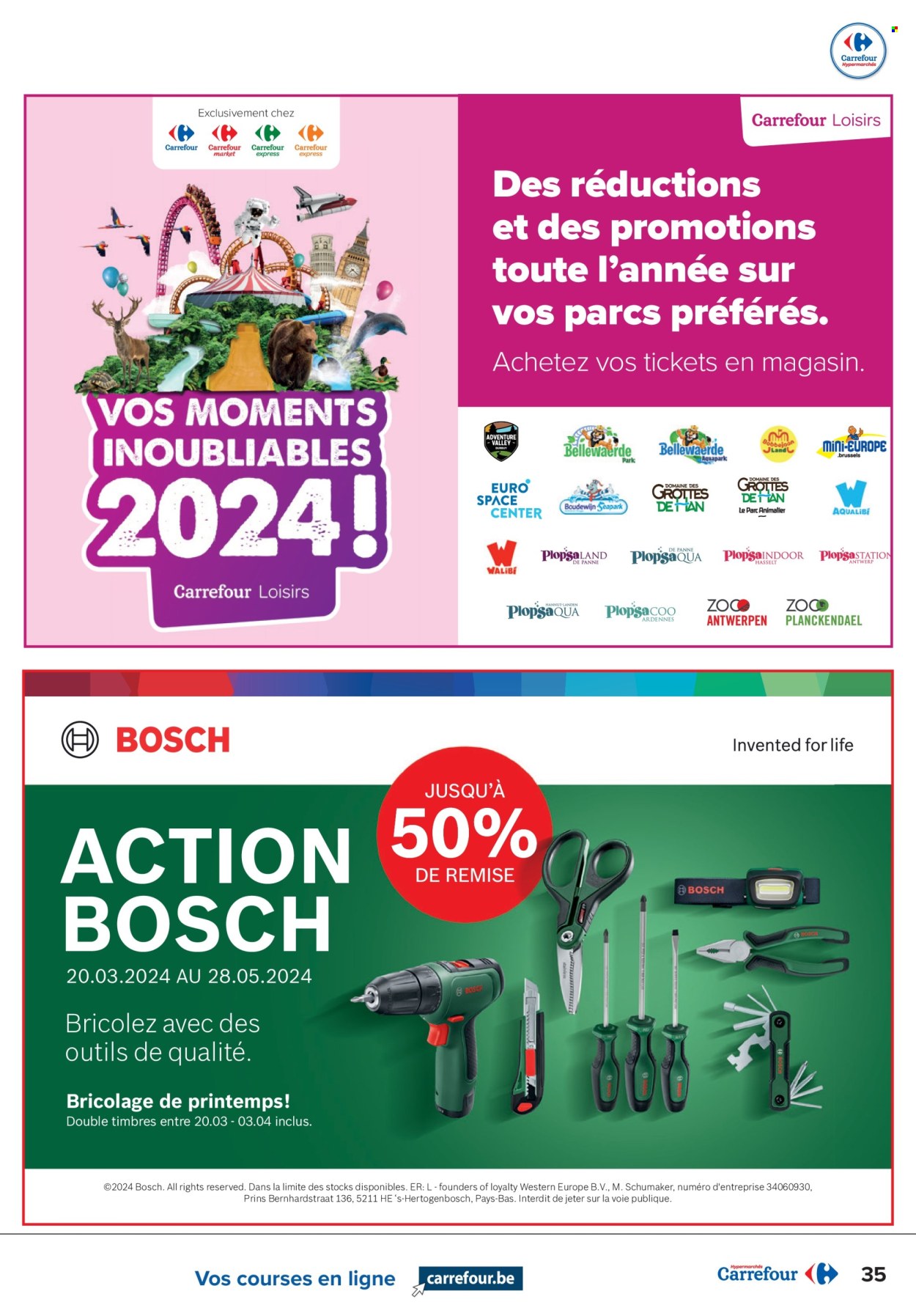 Carrefour hypermarkt-aanbieding  - 20.3.2024 - 2.4.2024. Pagina 35.