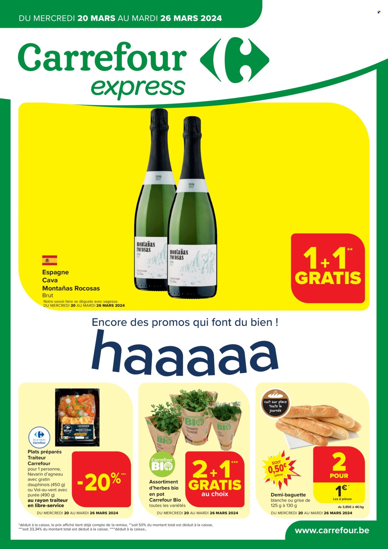 Carrefour express-aanbieding  - 20.3.2024 - 26.3.2024. Pagina 1.