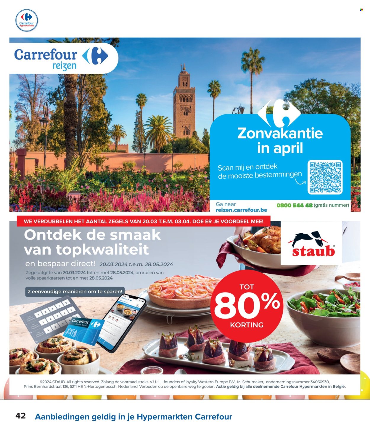 Carrefour hypermarkt-aanbieding  - 27.3.2024 - 8.4.2024. Pagina 42.