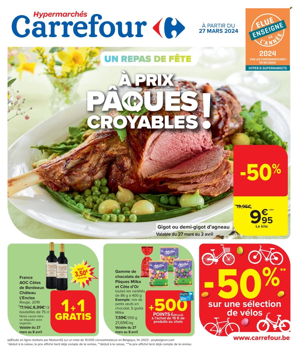 Carrefour hypermarkt-aanbieding  - 27.3.2024 - 8.4.2024. Pagina 1.