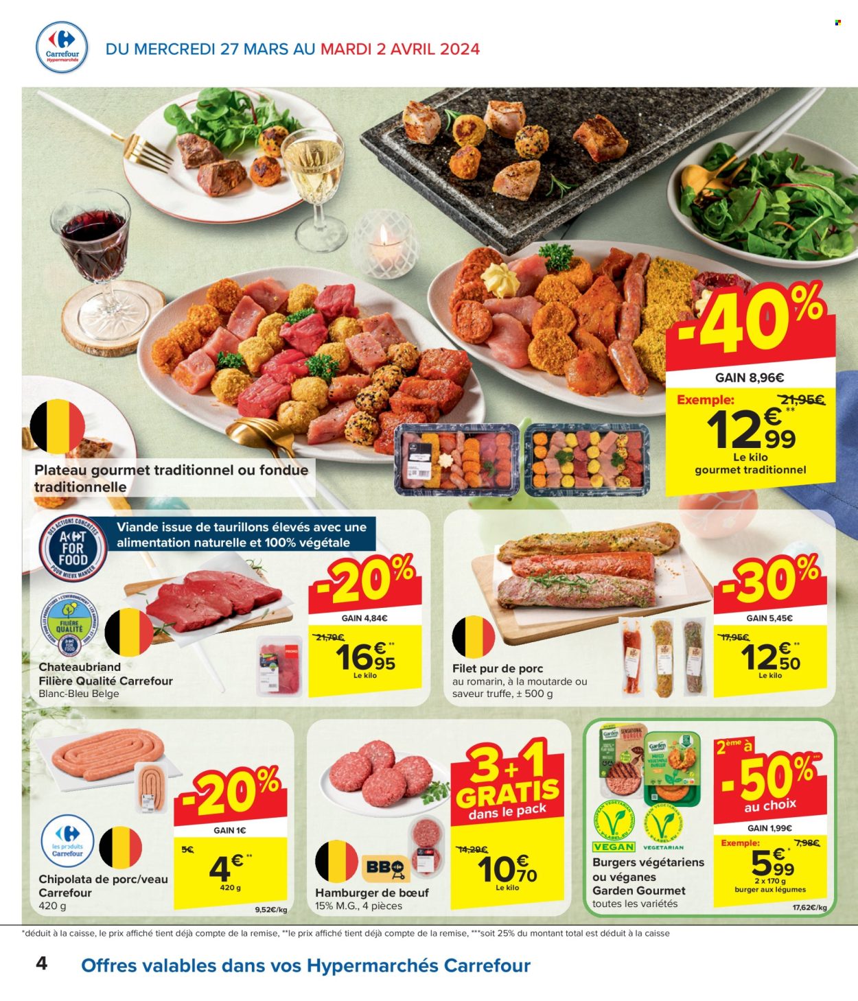 Carrefour hypermarkt-aanbieding  - 27.3.2024 - 8.4.2024. Pagina 4.