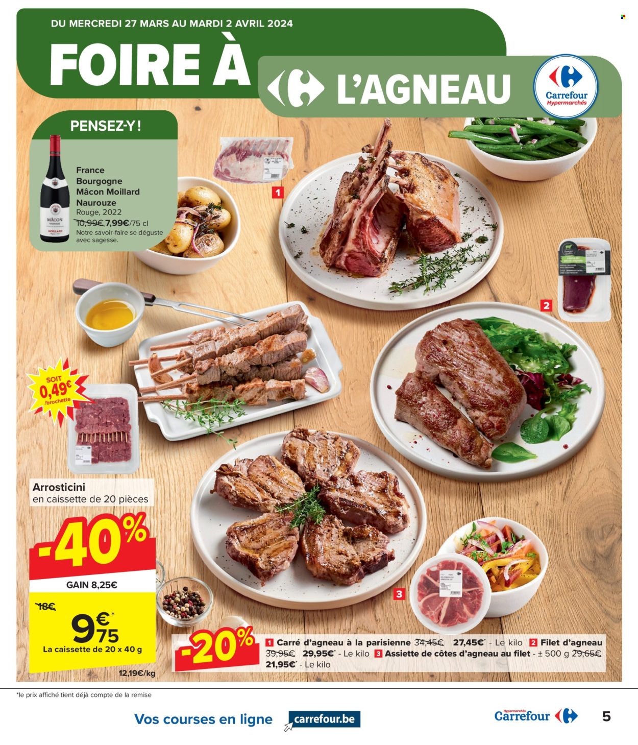 Carrefour hypermarkt-aanbieding  - 27.3.2024 - 8.4.2024. Pagina 5.
