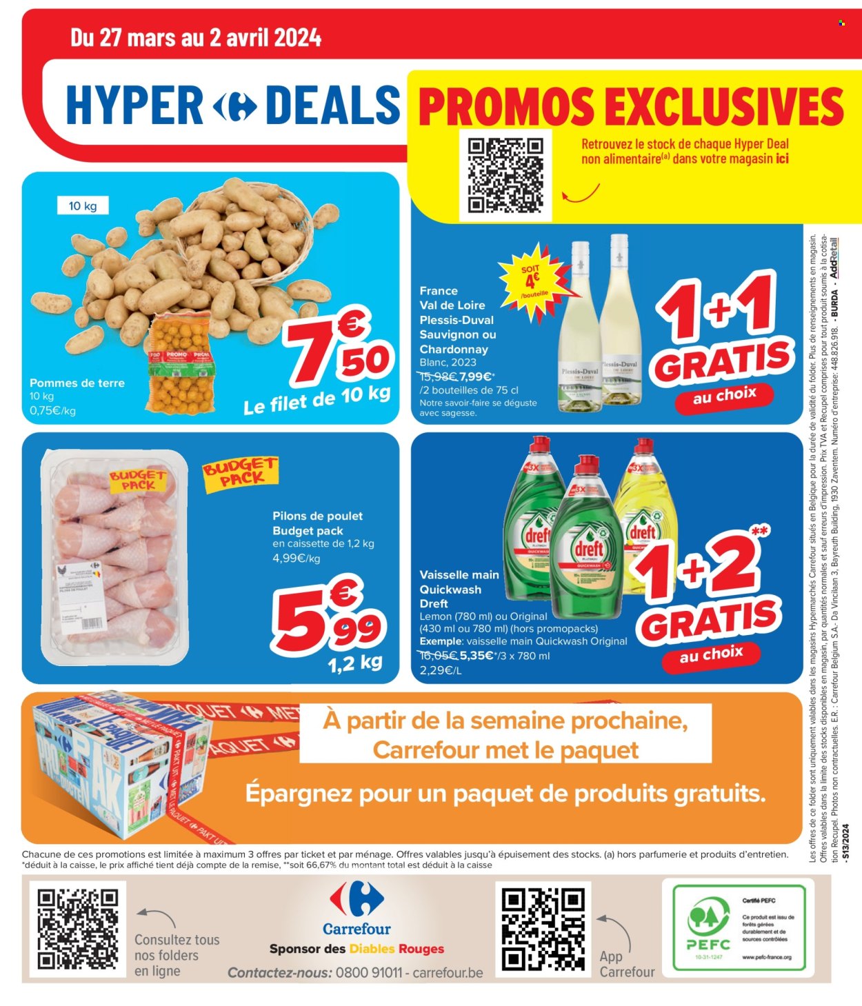 Carrefour hypermarkt-aanbieding  - 27.3.2024 - 8.4.2024. Pagina 48.