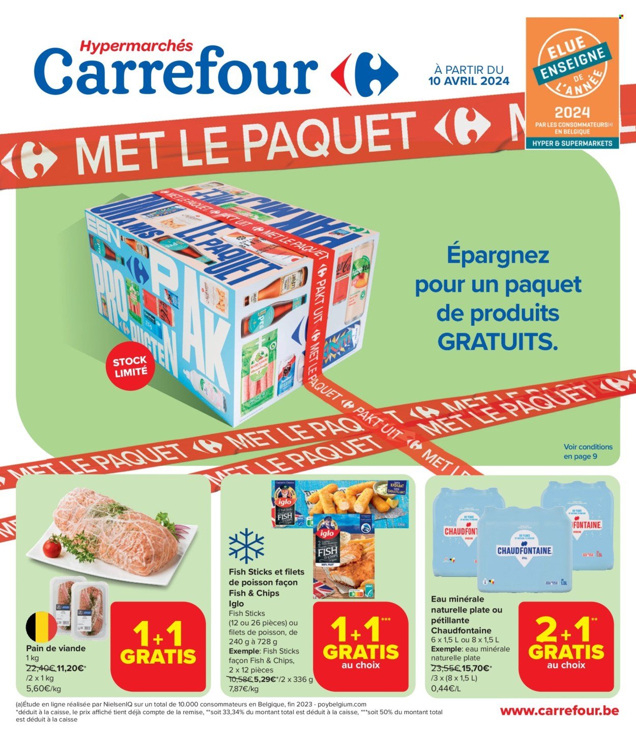 Carrefour hypermarkt-aanbieding  - 10.4.2024 - 22.4.2024. Pagina 1.