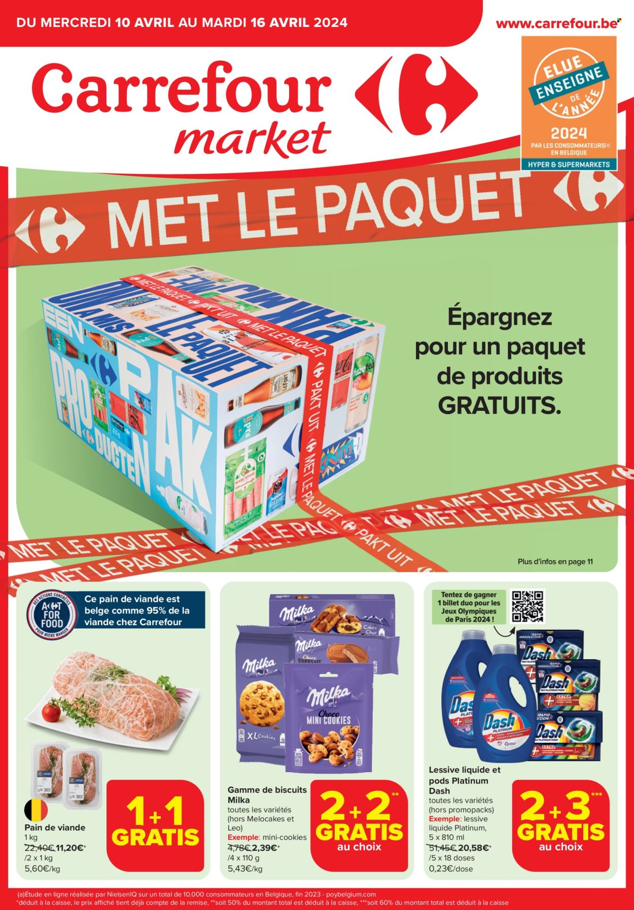 Carrefour market-aanbieding  - 10.4.2024 - 16.4.2024. Pagina 1.