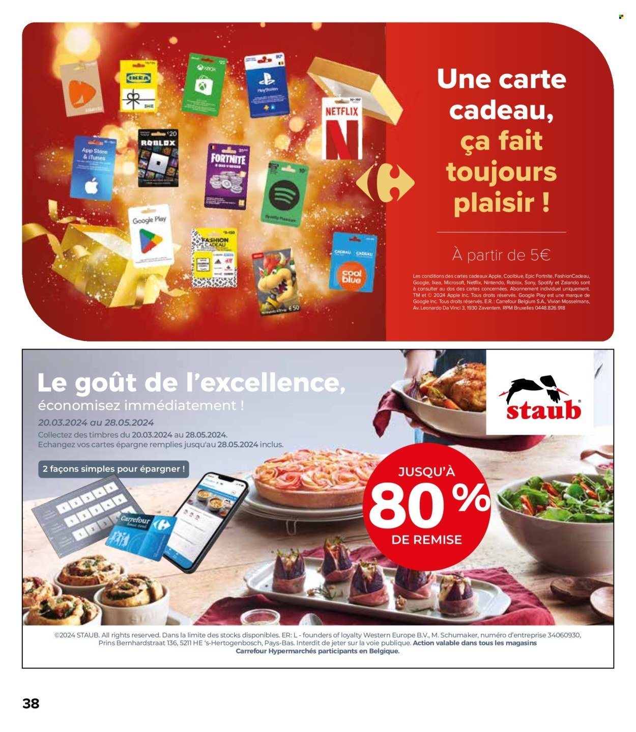 Carrefour hypermarkt-aanbieding  - 24.4.2024 - 6.5.2024. Pagina 38.
