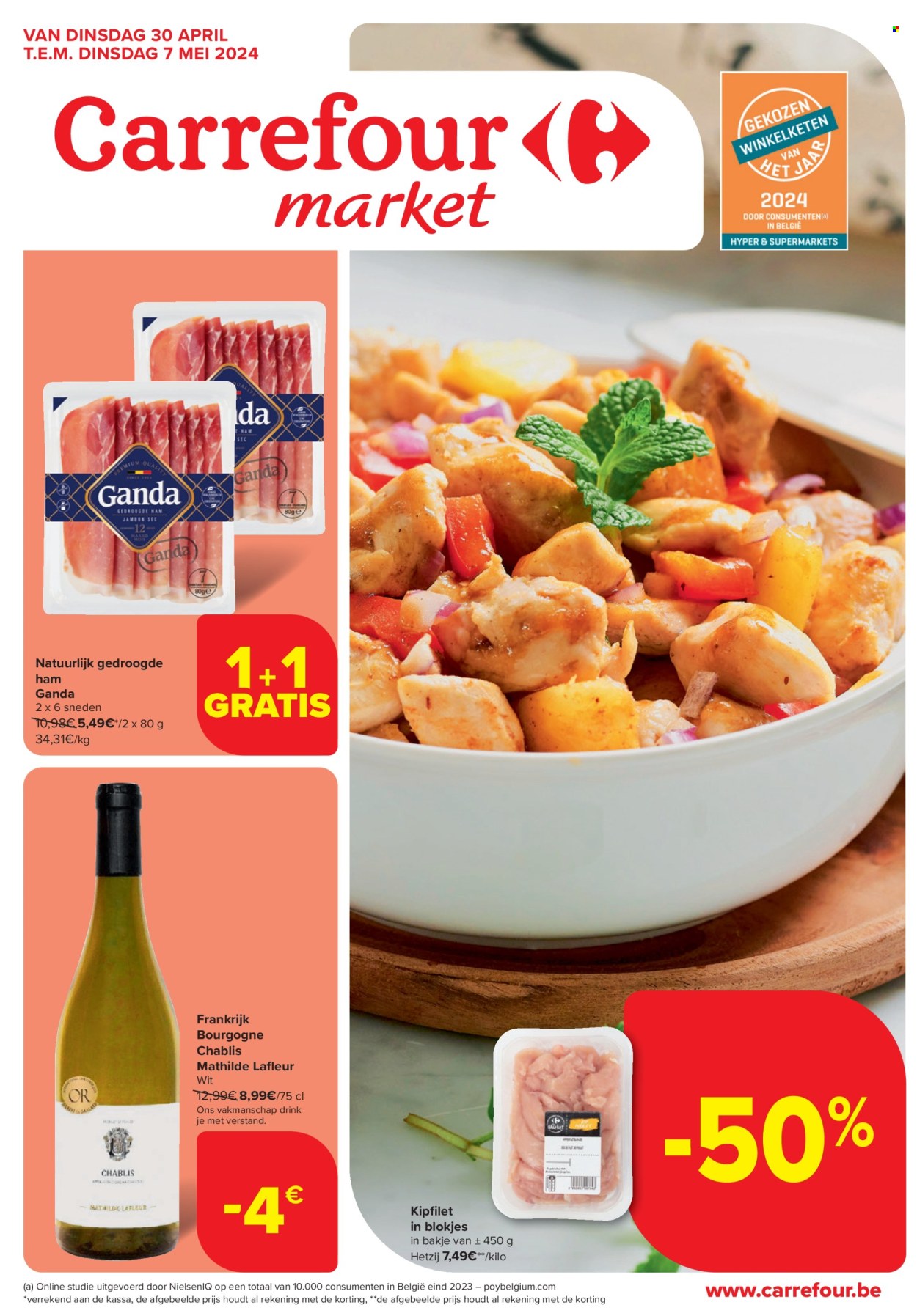 Carrefour market-aanbieding  - 30.4.2024 - 7.5.2024. Pagina 1.