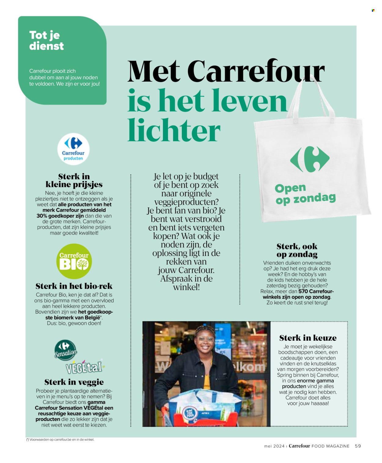 Carrefour-aanbieding  - 29.4.2024 - 31.5.2024. Pagina 59.
