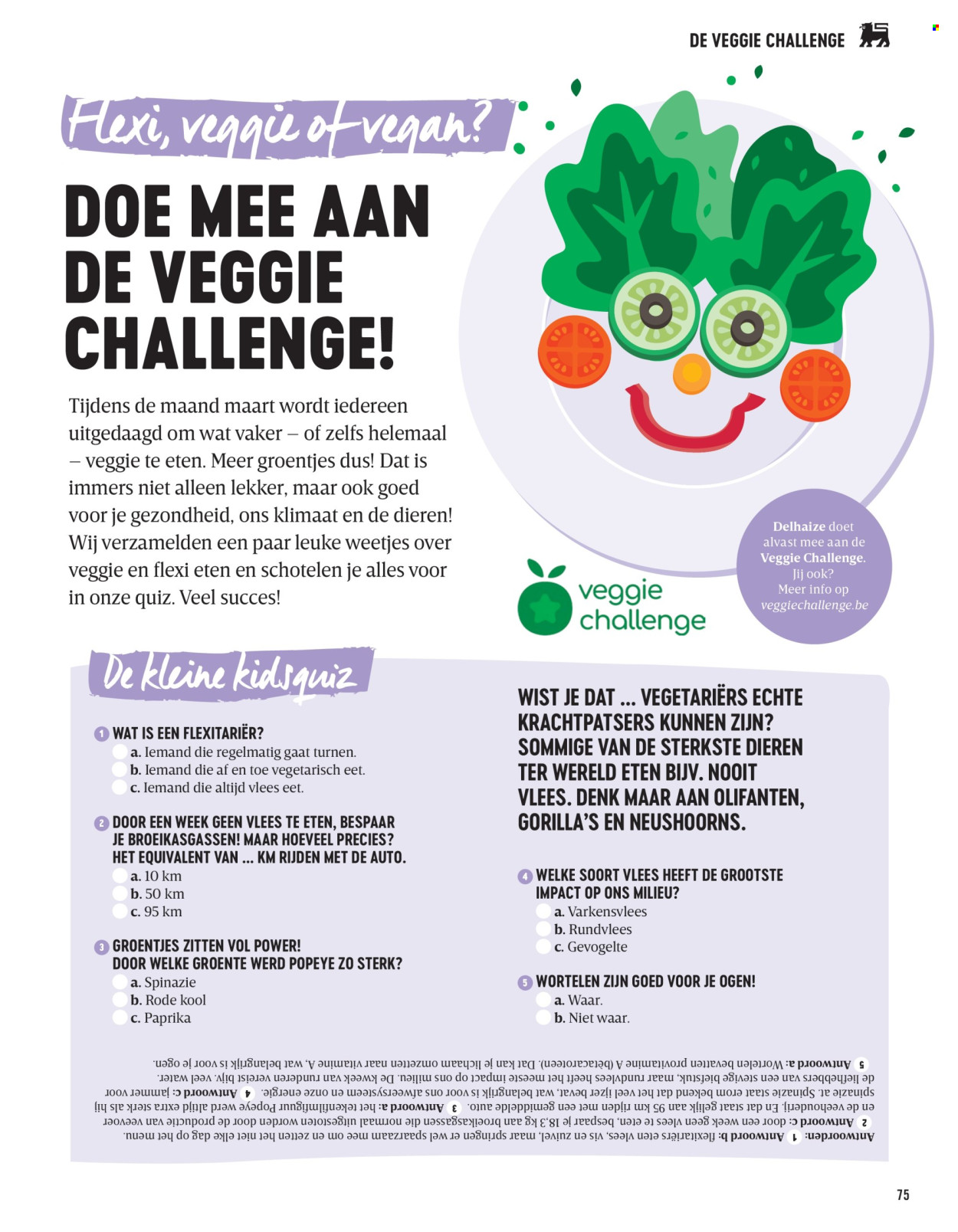 Delhaize-aanbieding . Pagina 75.
