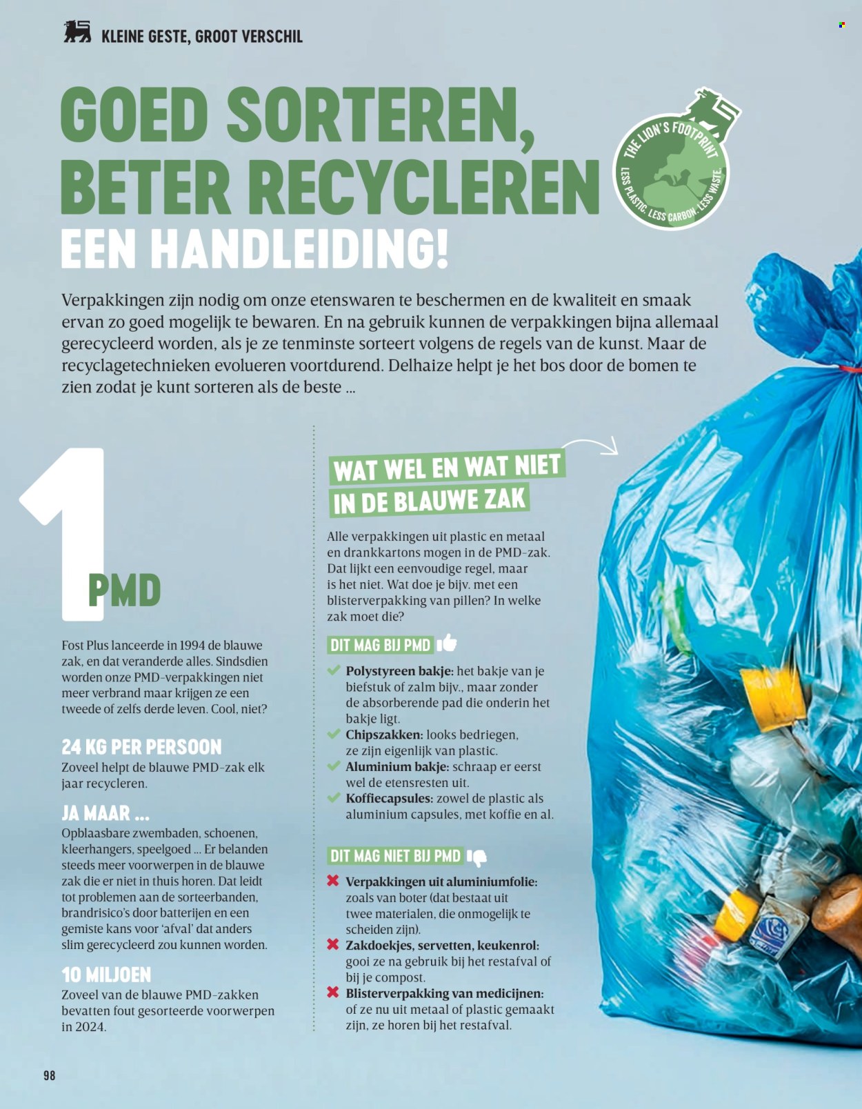 Delhaize-aanbieding . Pagina 98.