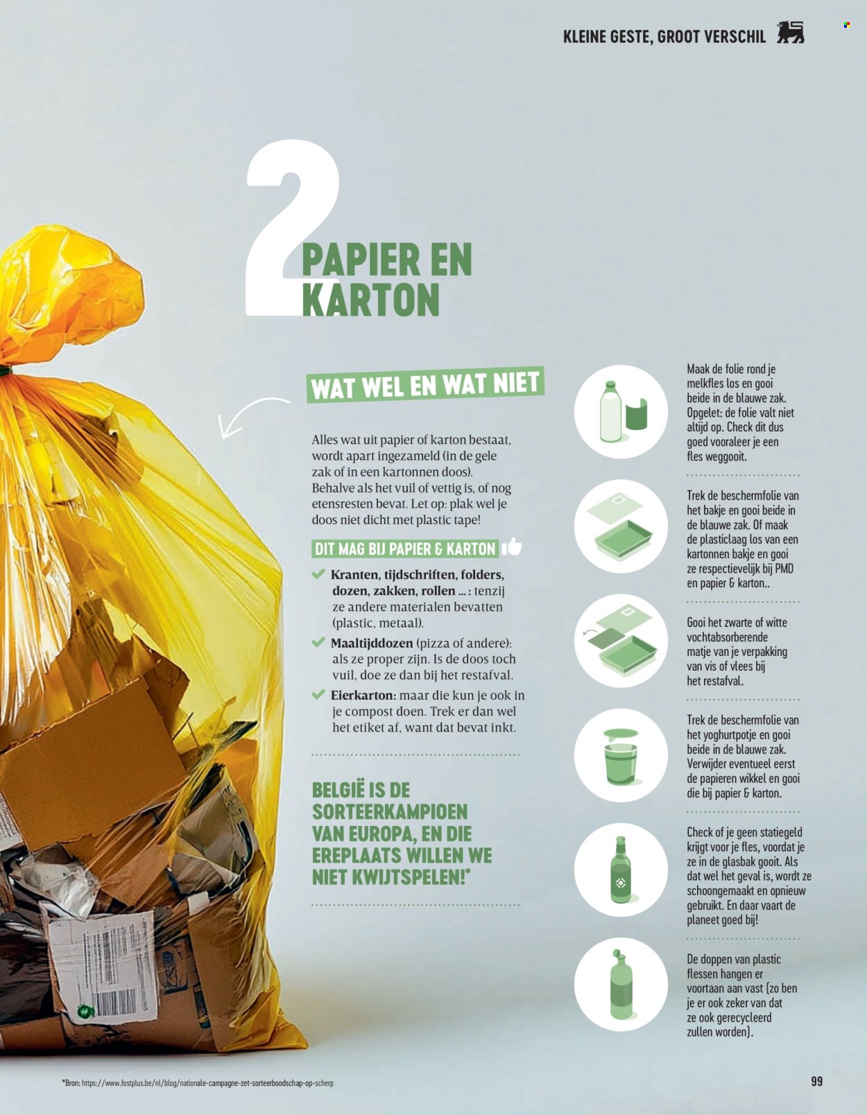 Delhaize-aanbieding . Pagina 99.