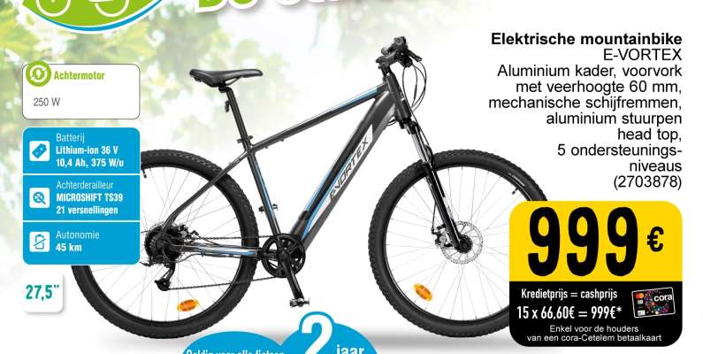 Elektrische mountainbike E-VORTEX